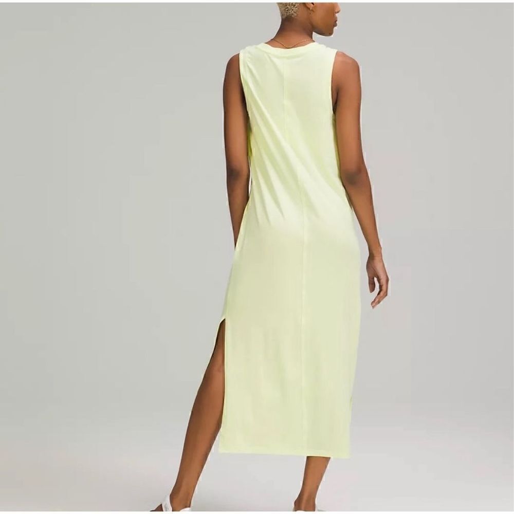 Lululemon All Yours Tank Maxi Dress CPNG Crispin Neon Green size 14 - Picture 2 of 10